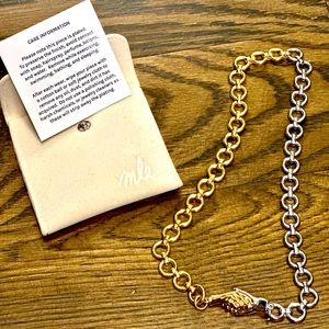 Mle Necklace - gold & rhodium!